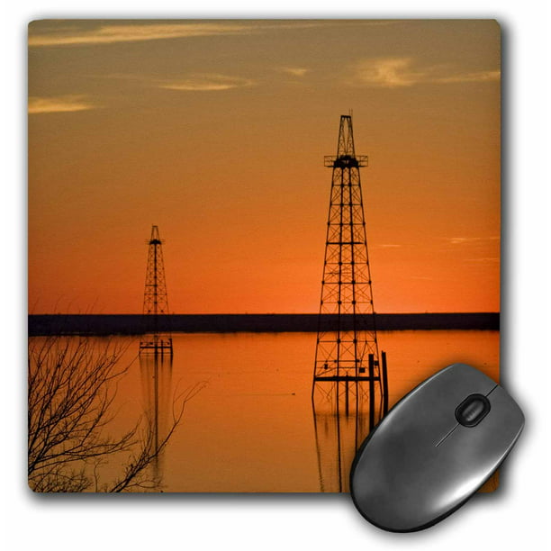 Industry Larry Ditto CST_94465_3 Set of 4 3dRose Oil Well Derricks Lake Arrowhead Texas Us44 Ldi0004 Ceramic Tile Coasters 
